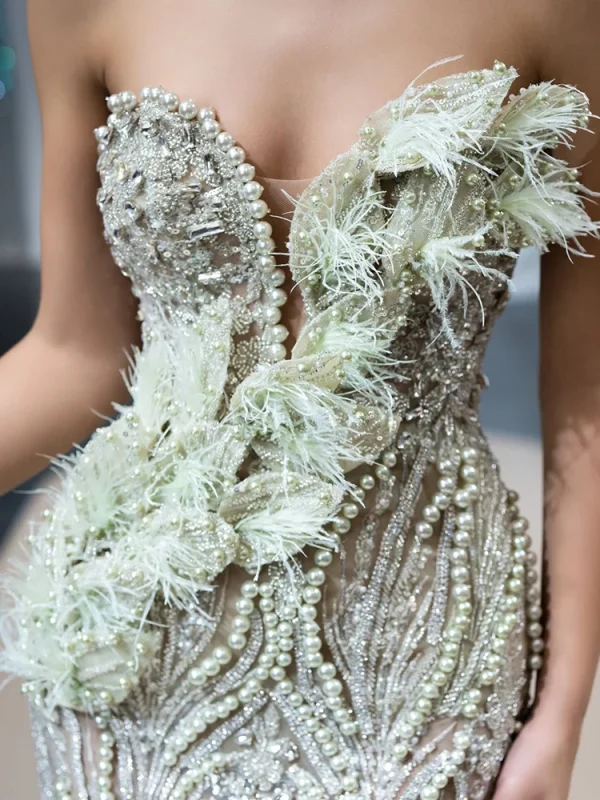 Strapless Mermaid Prom Dress - Image 3